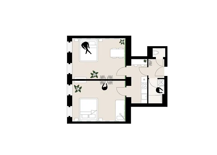 Modern 2br - Full Kitchen - Schoenbrunn Area - 15 Mins To Center *